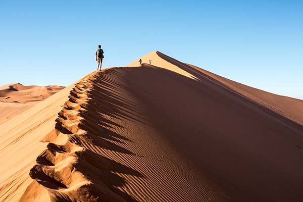 Namibie, dunes de Sossusvlei.